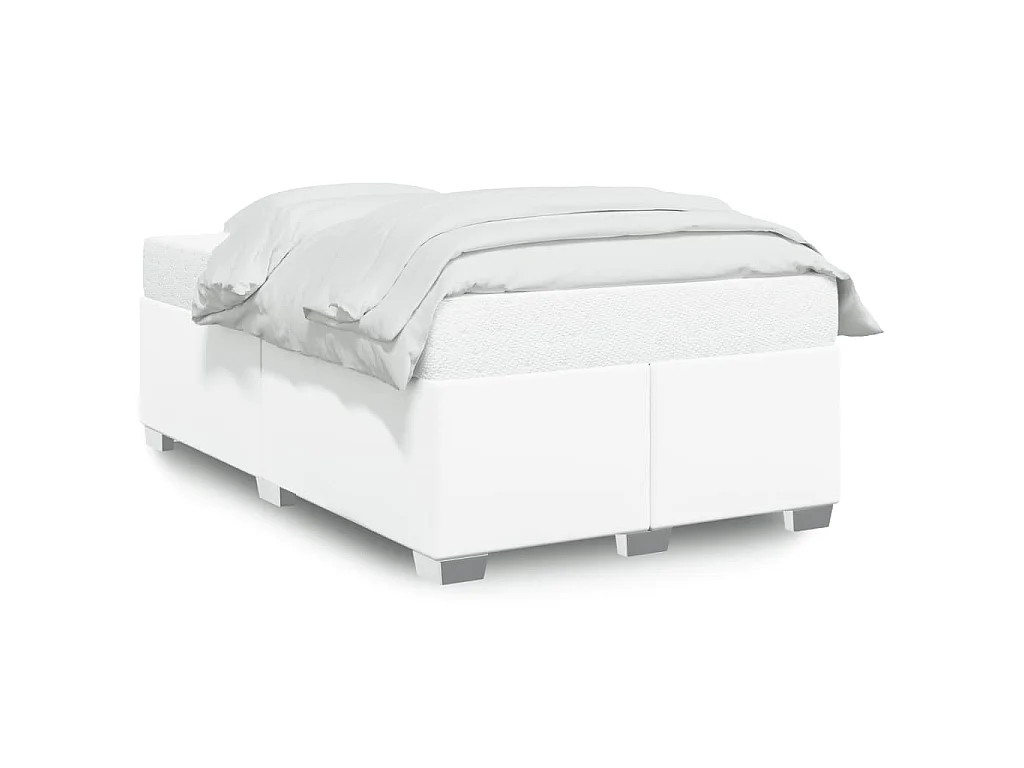 Giroletto senza Materasso Bianco 120x190 cm Similpelle