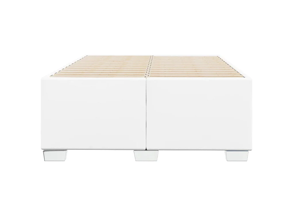 Giroletto senza Materasso Bianco 120x190 cm Similpelle