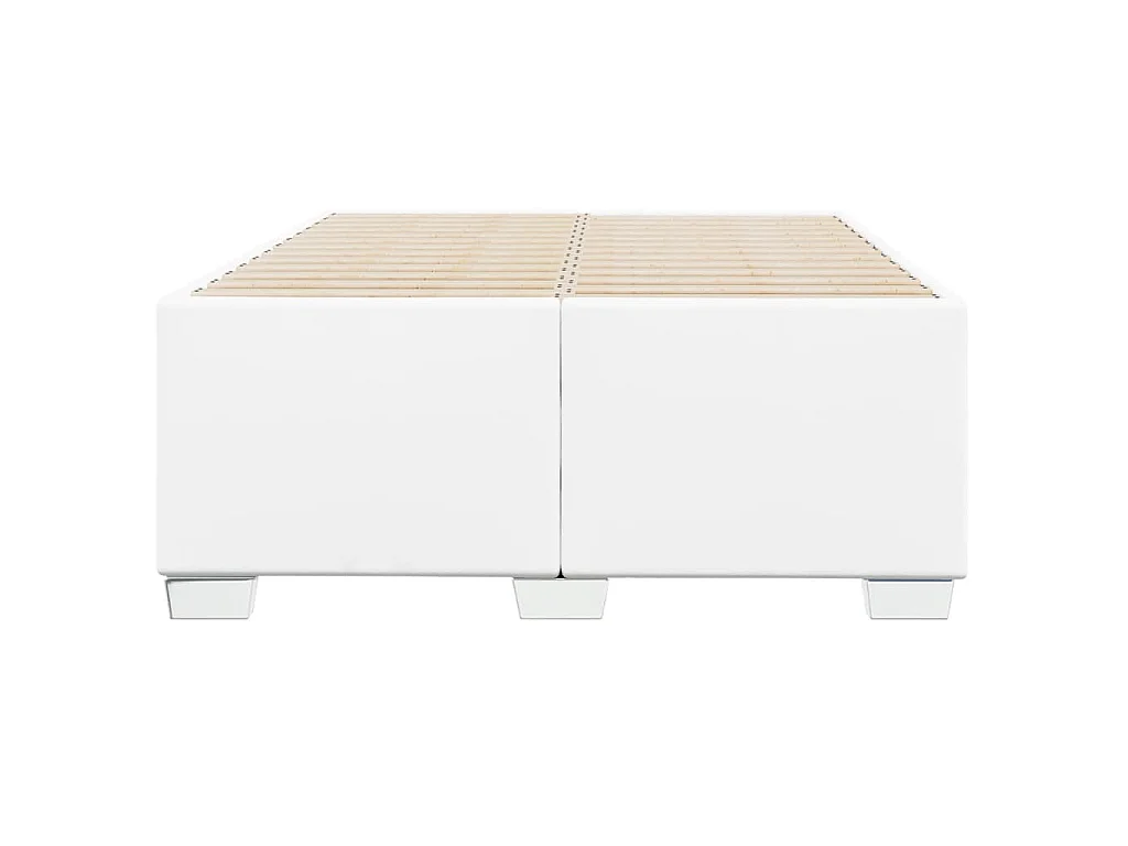Bedframe zonder matras 120x190 cm kunstleer wit
