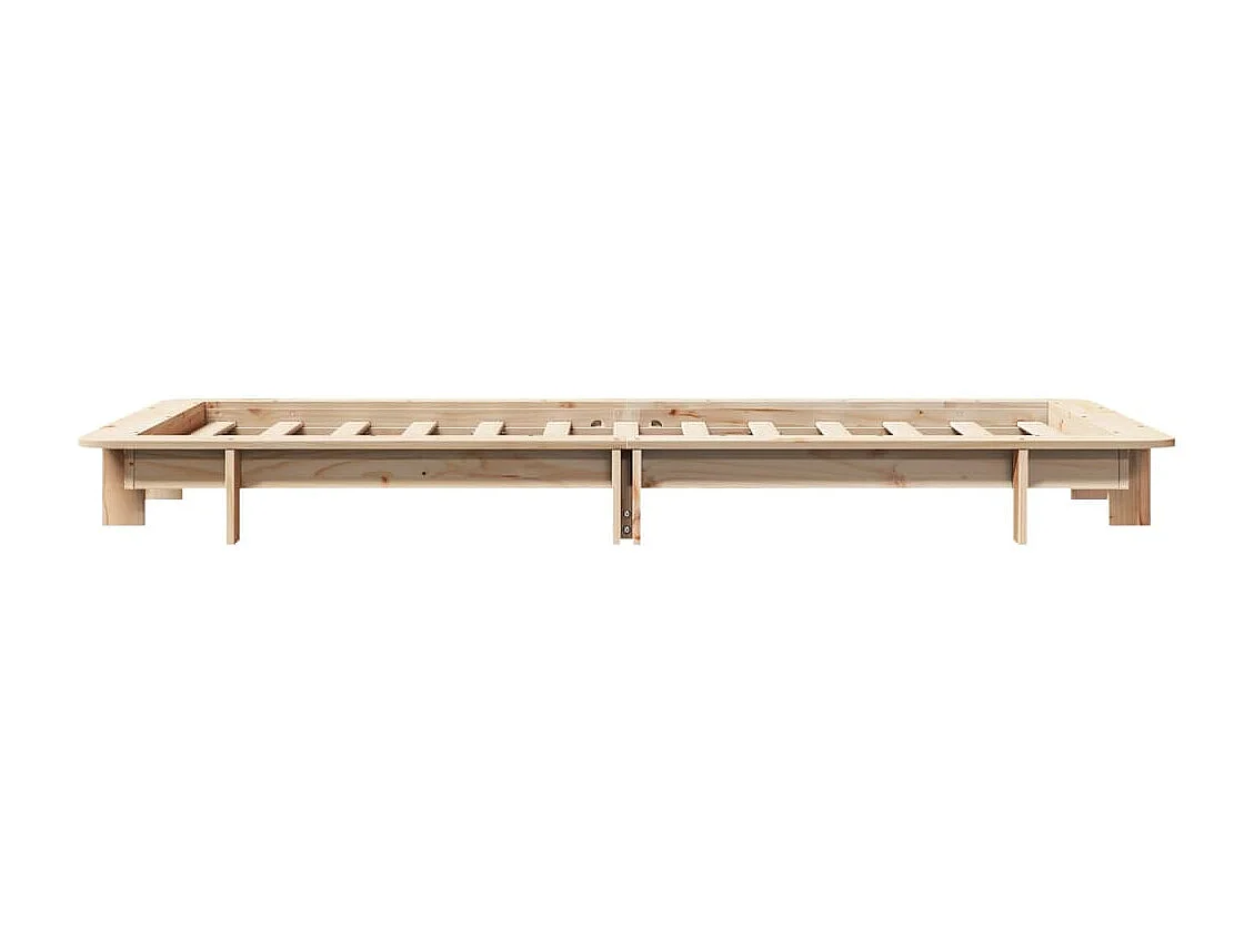Cadre de lit sans matelas 90x190 cm bois de pin massif