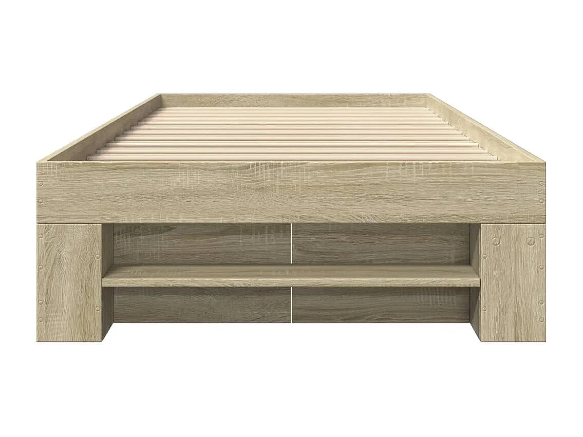 Bedframe zonder matras hout sonoma eikenkleurig 75x190 cm