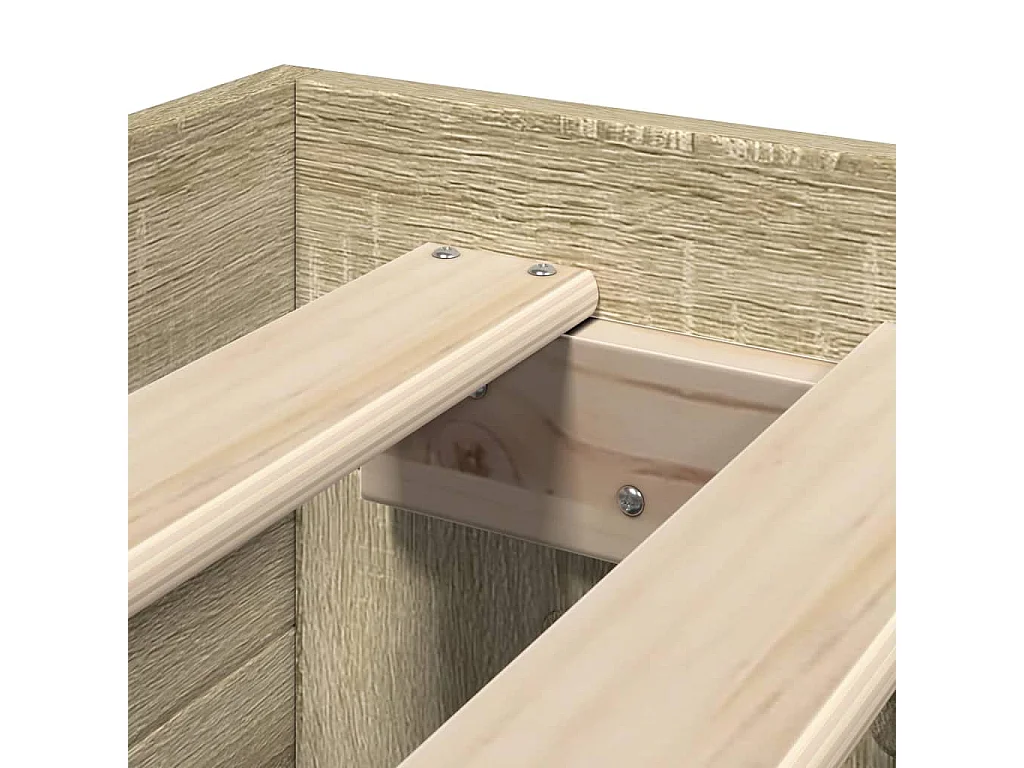 Bedframe zonder matras hout sonoma eikenkleurig 75x190 cm