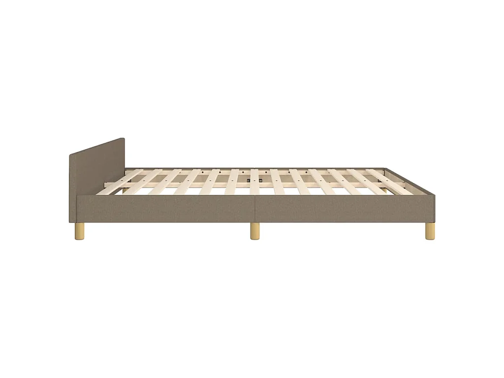 Bedframe zonder matras stof taupe 180x200 cm