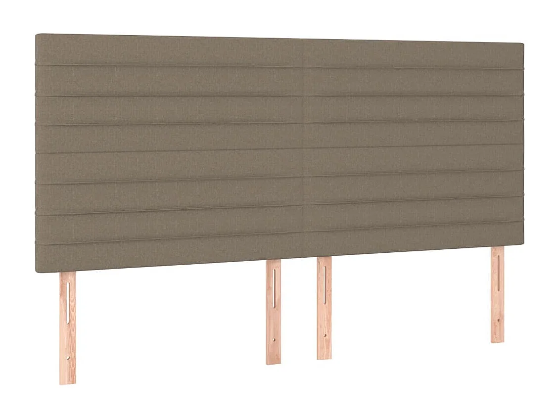 Bedframe zonder matras stof taupe 180x200 cm