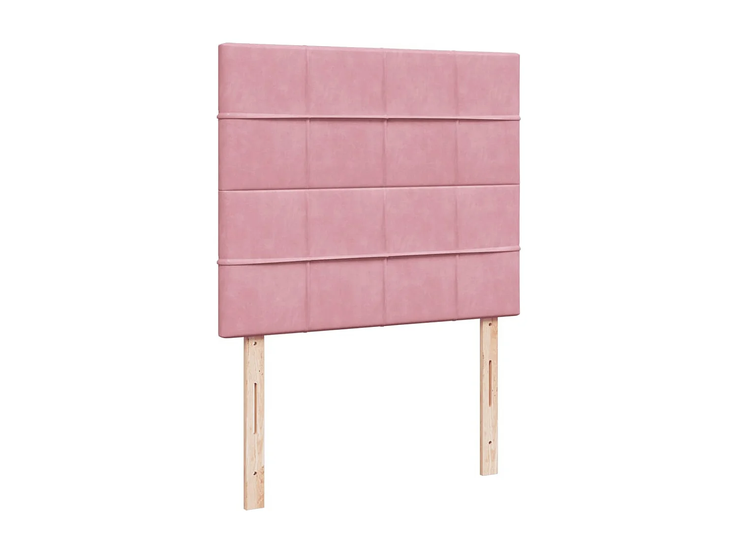 Cama box spring con colchón terciopelo rosa 120x200 cm