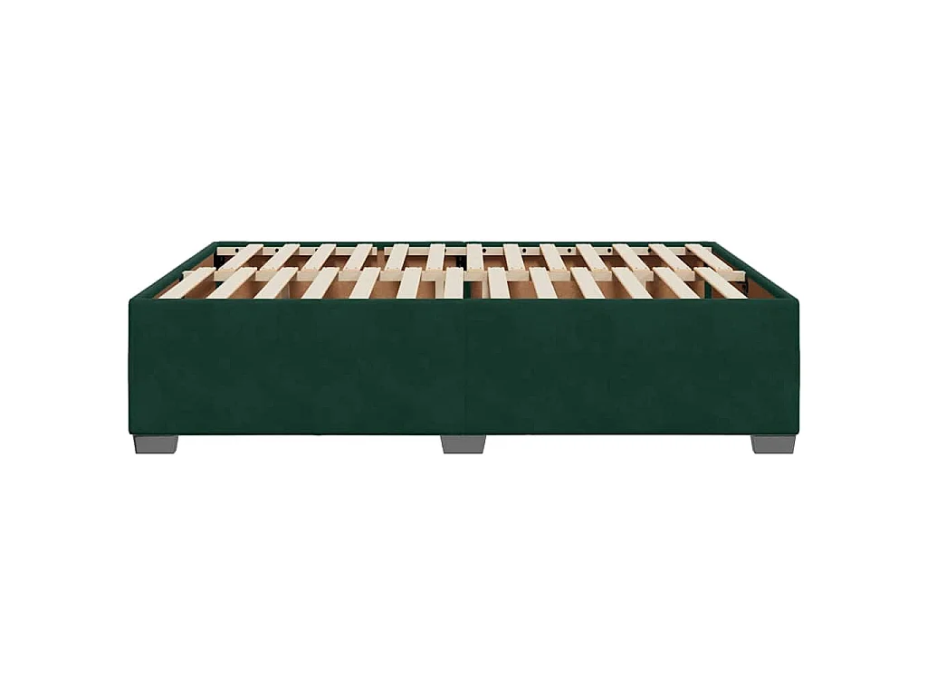 Bedframe zonder matras 160x200 cm fluweel donkergroen