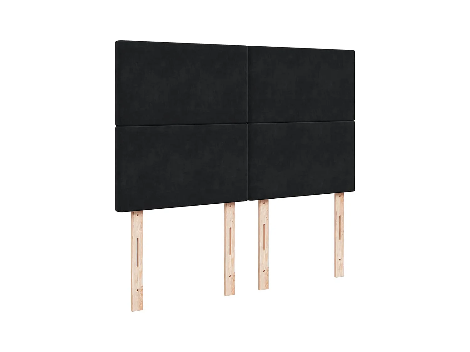 Boxspringbett mit Matratze Schwarz 140x190 cm Samt