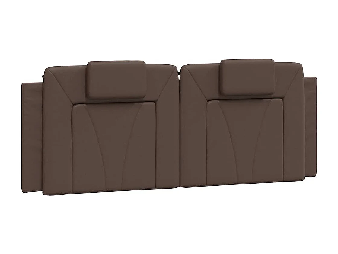 Cadre de lit Viana sans matelas marron 140x190 cm similicuir