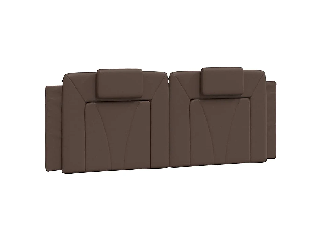Cadre de lit Viana sans matelas marron 140x190 cm similicuir