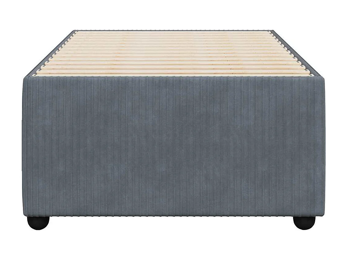 Bedframe zonder matras 80x200 cm fluweel donkergrijs