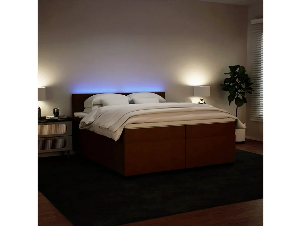 Sommier à lattes de lit avec matelas Rose 200x200 cm Velours