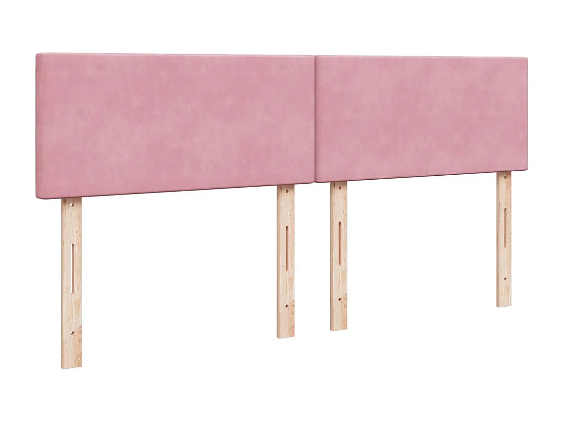 Sommier à lattes de lit avec matelas Rose 200x200 cm Velours