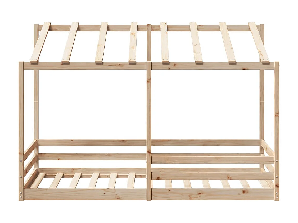 Lit pour enfants sans matelas 100x200 cm bois massif de pin
