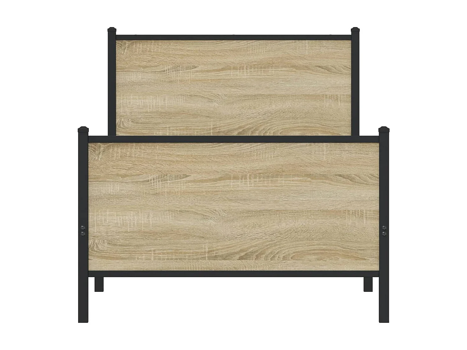 Giroletto senza Materaso in Metallo Rovere Sonoma 80x200 cm