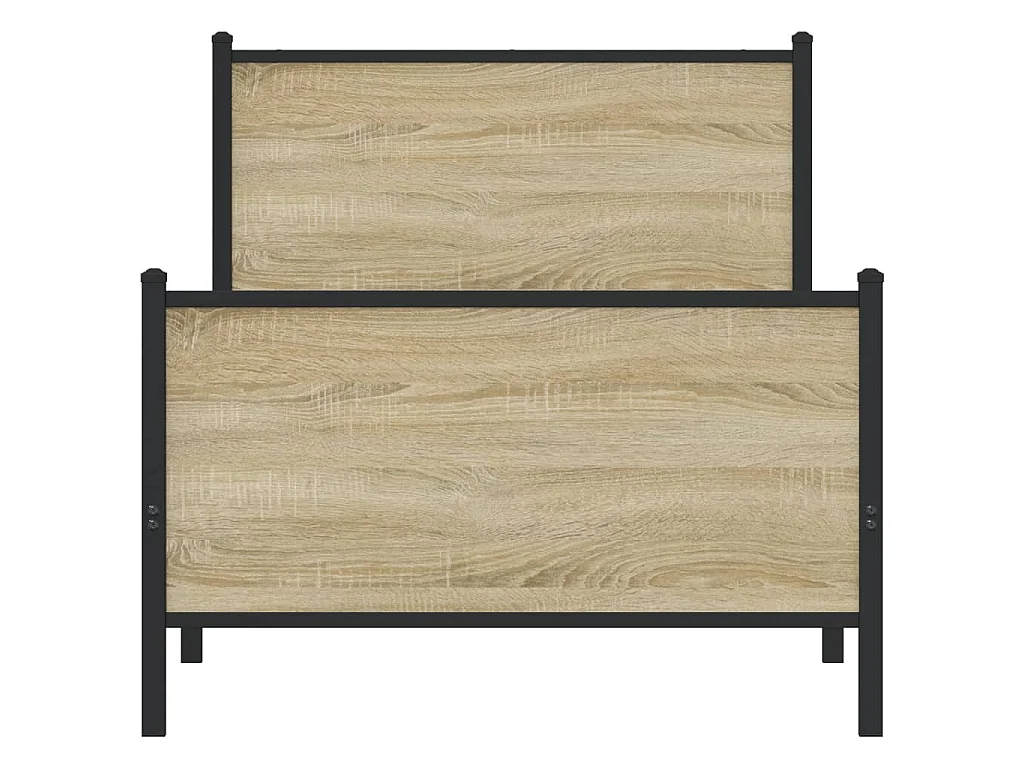 Giroletto senza Materaso in Metallo Rovere Sonoma 80x200 cm