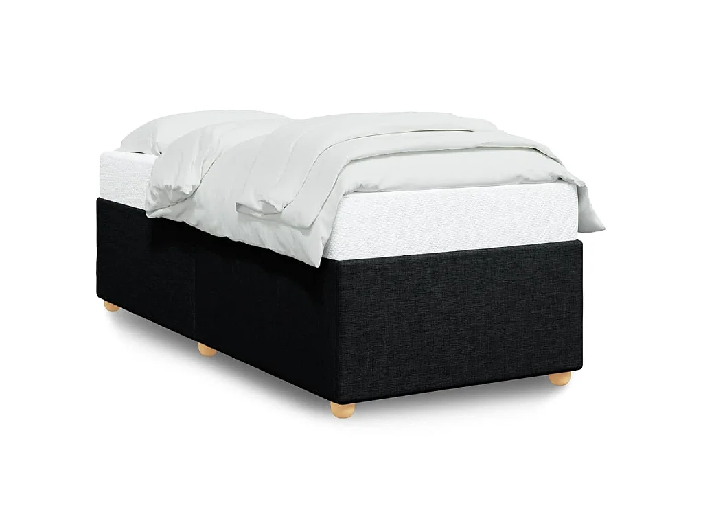 Bedframe zonder matras 90x190 cm stof zwart