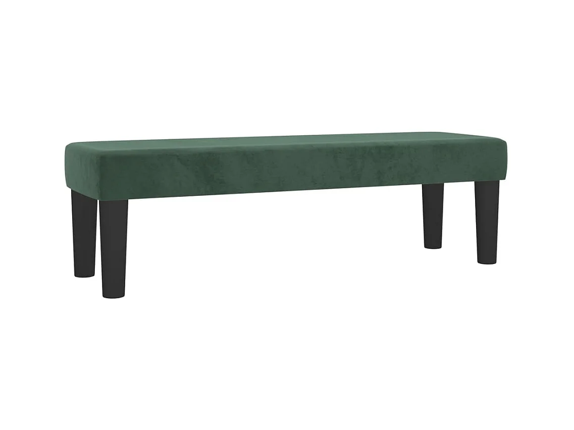 Boxspringbett mit Matratze Dunkelgrün 140x200 cm Samt