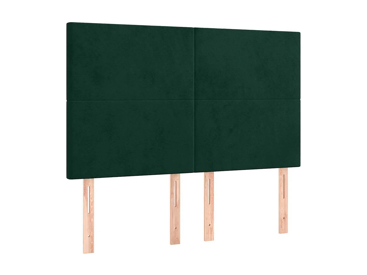 Sommier à lattes de lit et matelas Vert foncé 140x200cm Velours