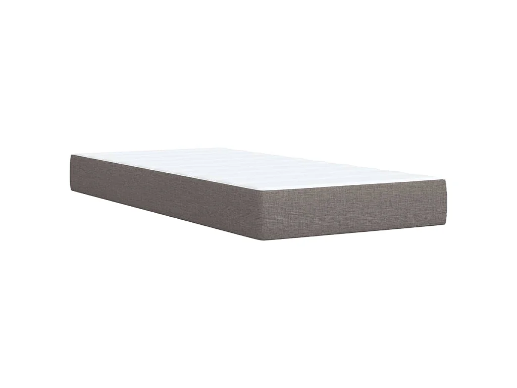 Boxspring met matras stof taupe 100x200 cm