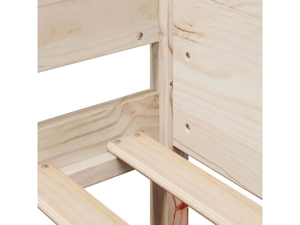 Cadre de lit sans matelas 90x190 cm bois de pin massif