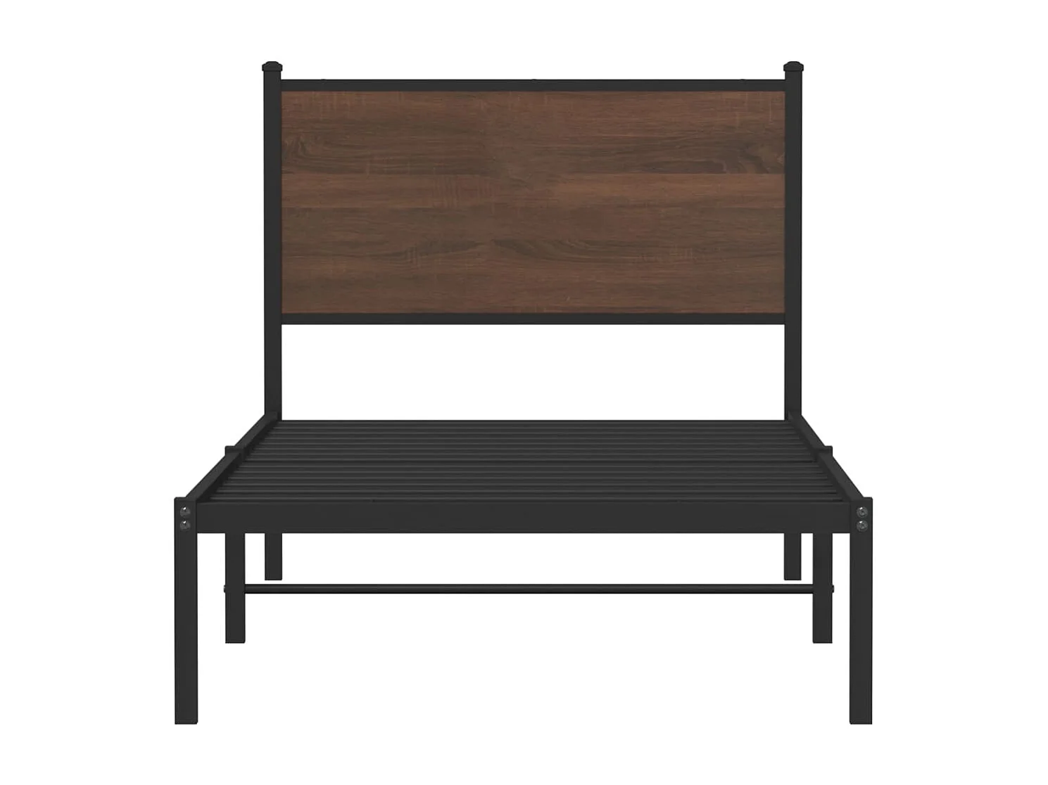 Giroletto senza Materasso in Metallo Rovere Marrone 90x190 cm