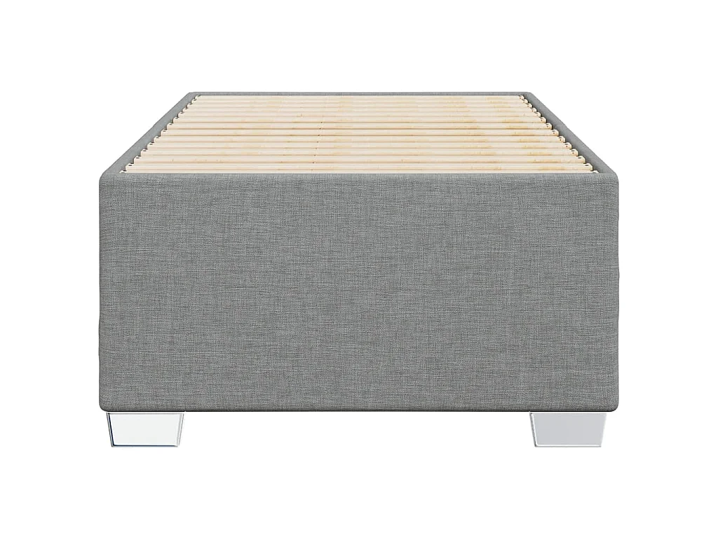 Giroletto senza Materasso Grigio Chiaro 90x190 cm Tessuto