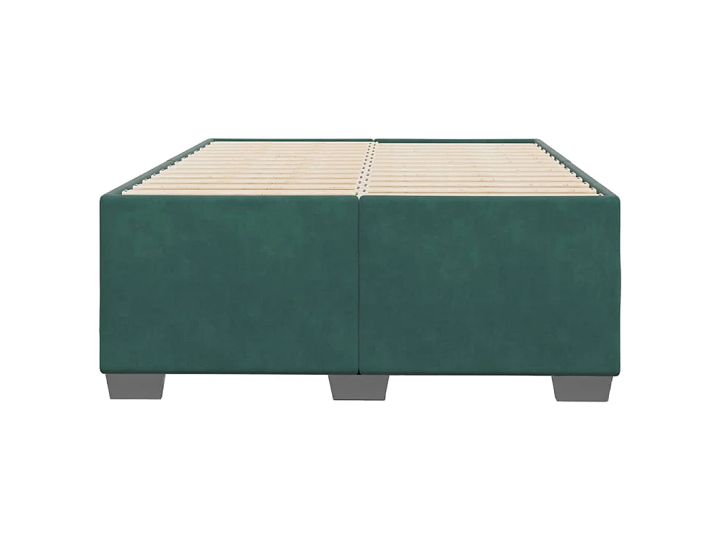 Giroletto senza Materasso Verde Scuro 120x190 cm Velluto
