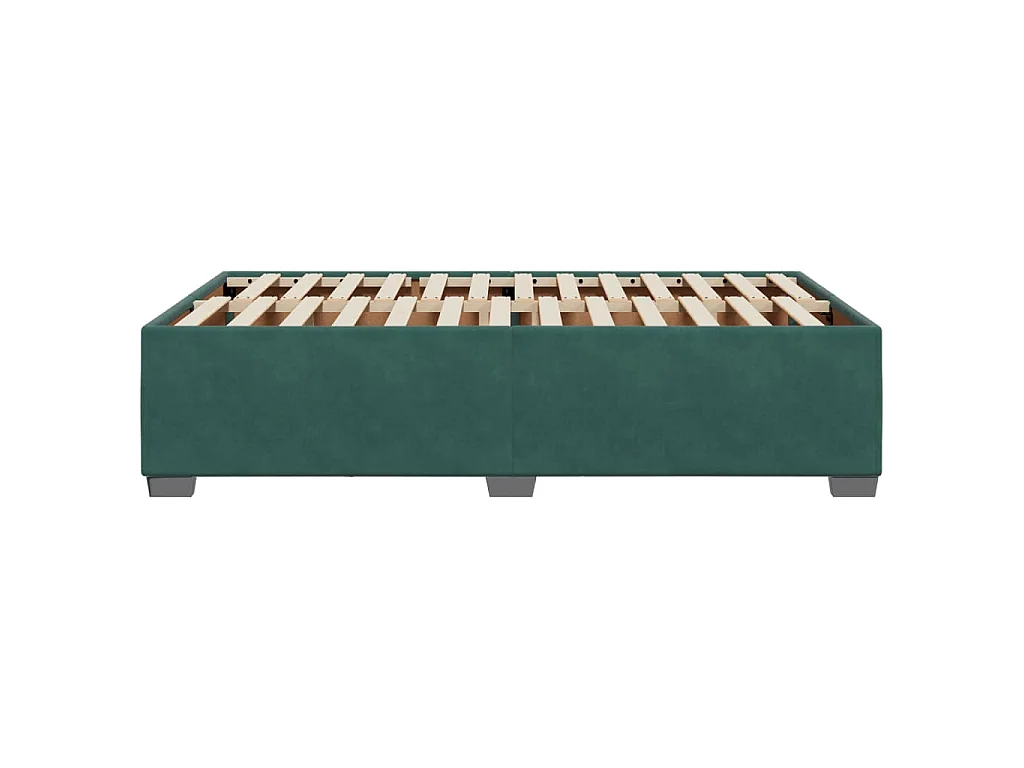 Giroletto senza Materasso Verde Scuro 120x190 cm Velluto