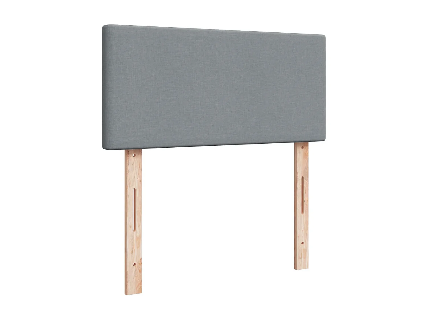 Sommier à lattes de lit avec matelas gris clair 80x200 cm tissu