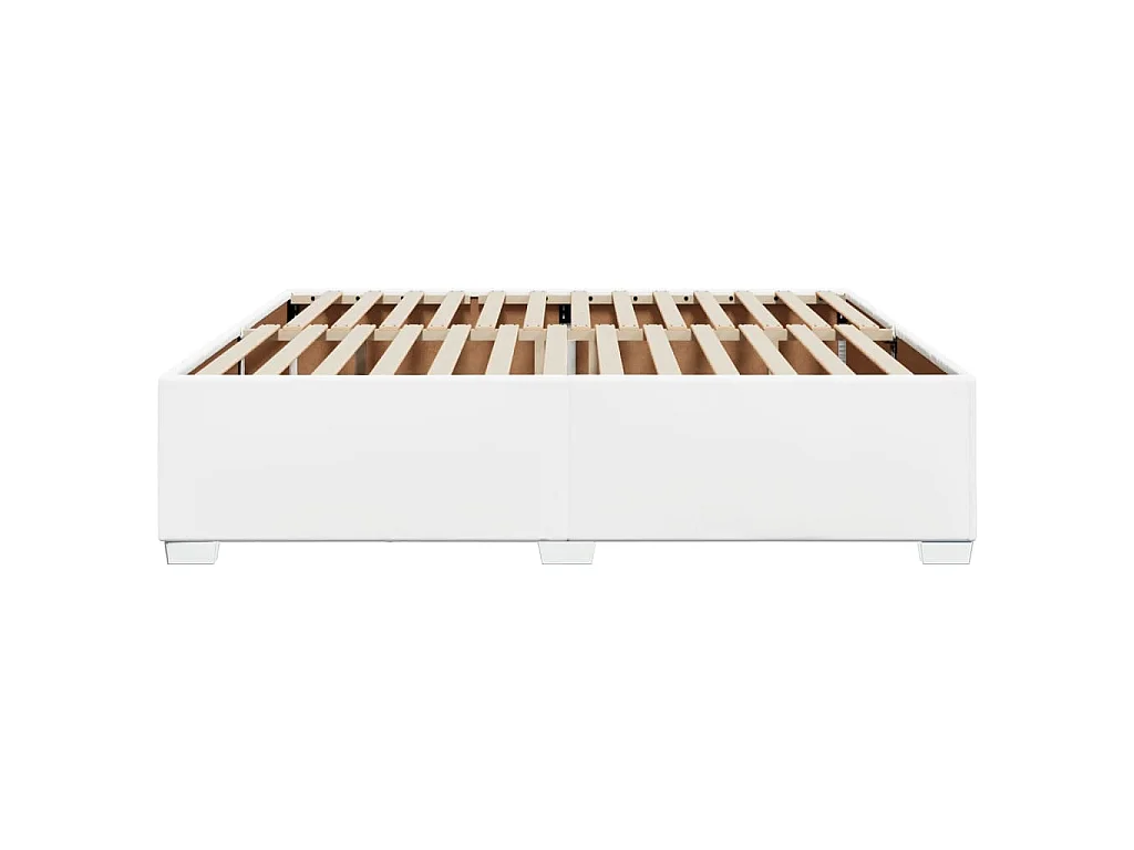 Bedframe kunstleer wit 180x200 cm