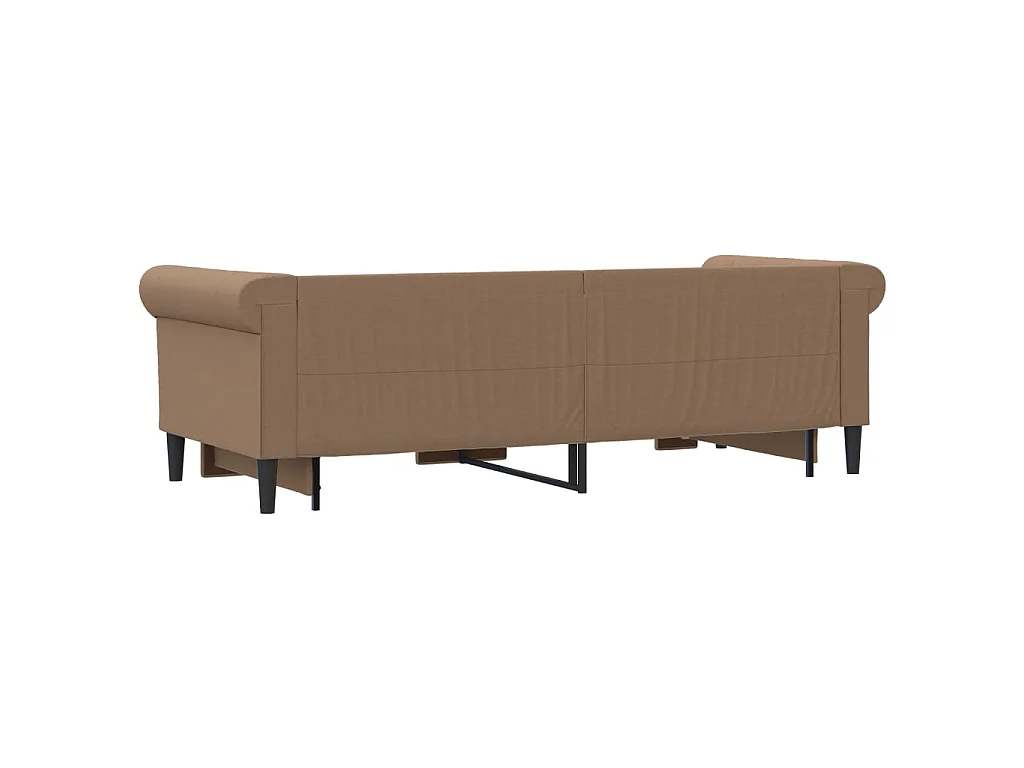 Slaapbank met onderschuifbed en lades 90x200 cm kunstleer