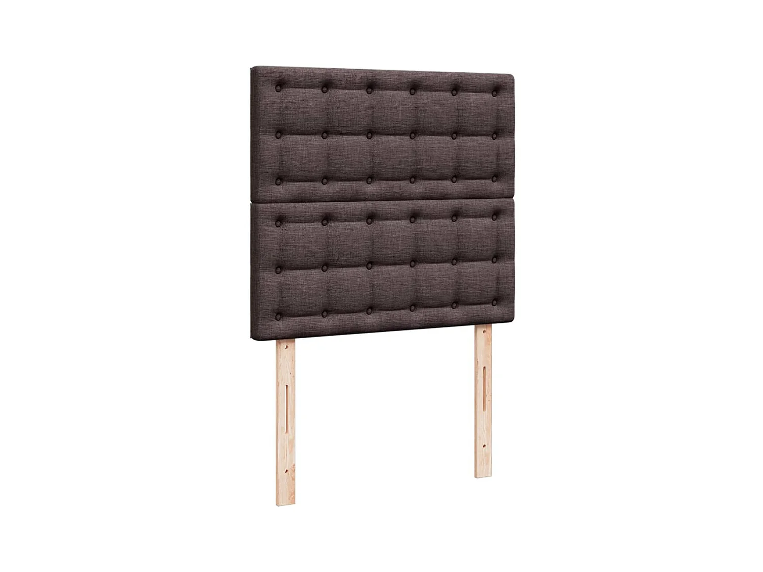 Sommier à lattes de lit avec matelas Marron foncé 100x200 cm