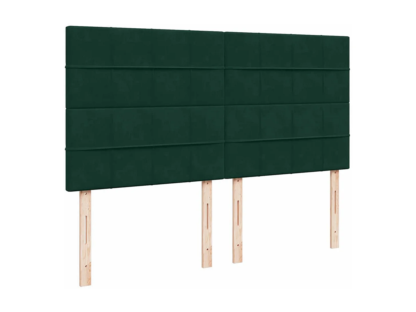 Cama com molas/colchão 200x200 cm veludo verde-escuro