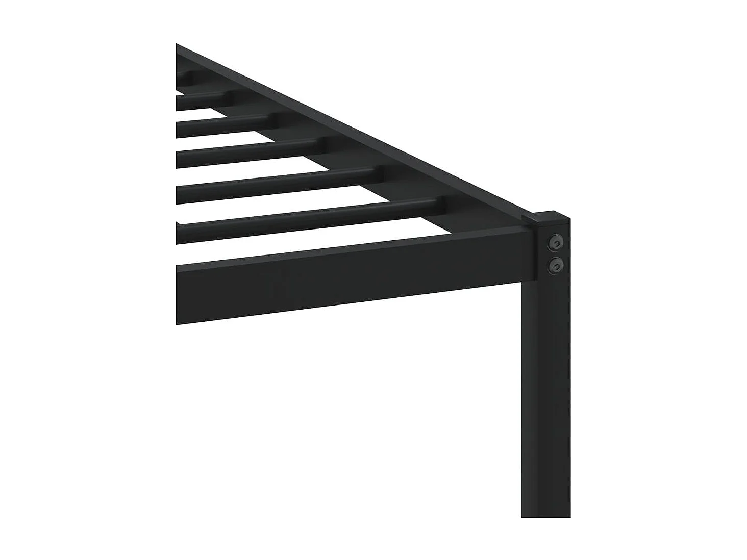 Bedframe zonder matras metaal gerookt eikenkleurig 140x190 cm