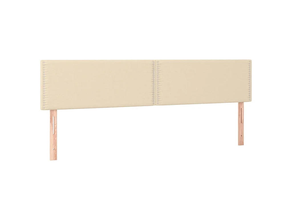 Boxspring met matras stof crèmekleurig 120x190 cm