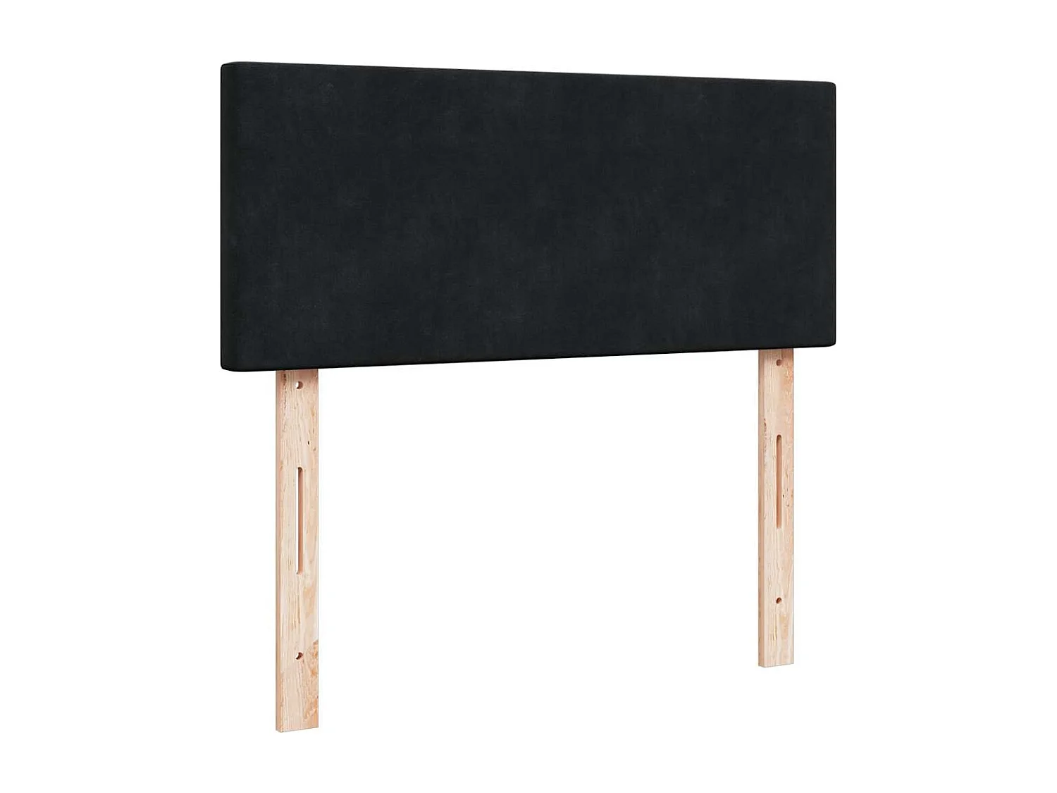 Cama box spring con colchón terciopelo negro 120x190 cm