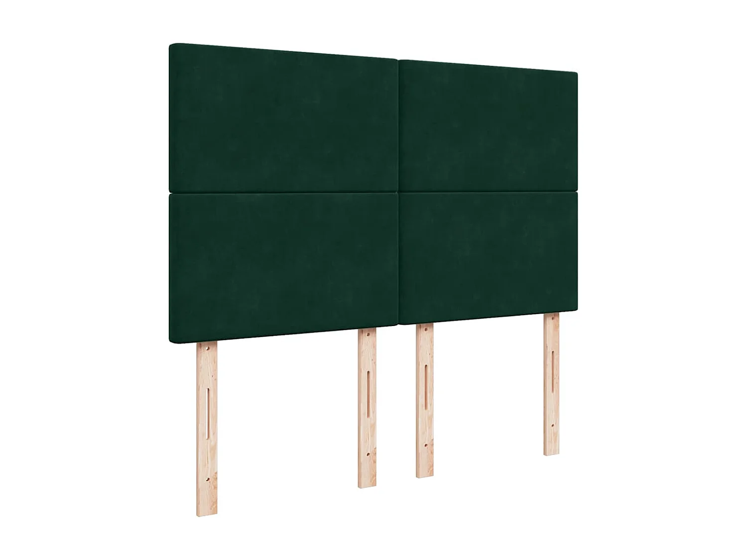 Giroletto a Molle con Materasso Verde Scuro 140x190 cm Velluto