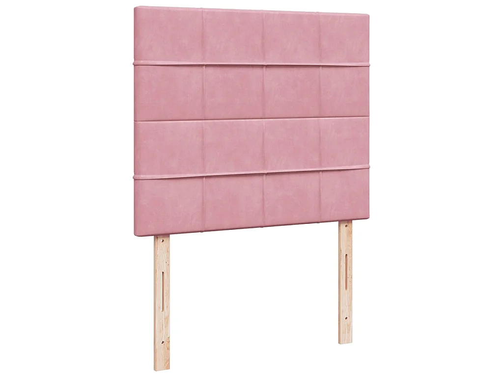 Boxspringbett mit Matratze Rosa 120x200 cm Samt