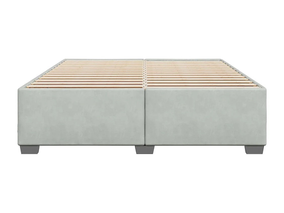 Bedframe zonder matras 180x200 cm fluweel lichtgrijs