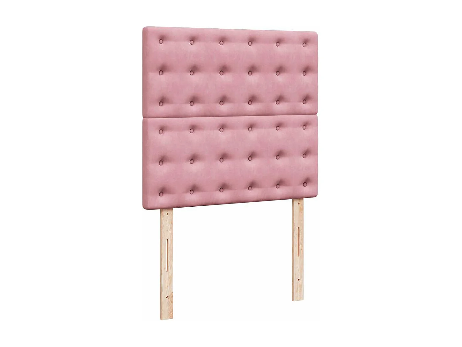 Sommier à lattes de lit avec matelas Rose 100x200 cm Velours