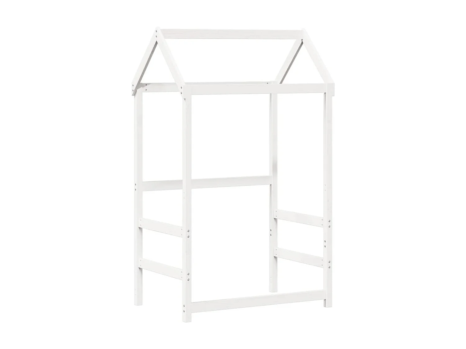 Slaapbank met bedhuis 90x190 cm massief grenenhout wit