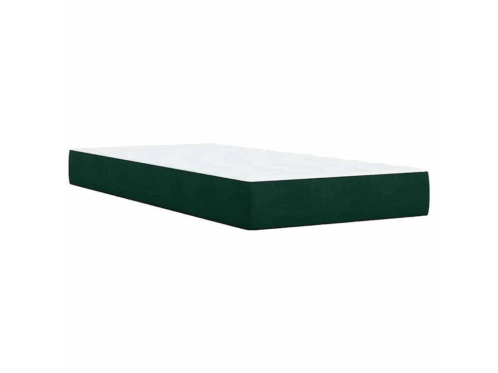 Boxspring met matras fluweel donkergroen 80x200 cm