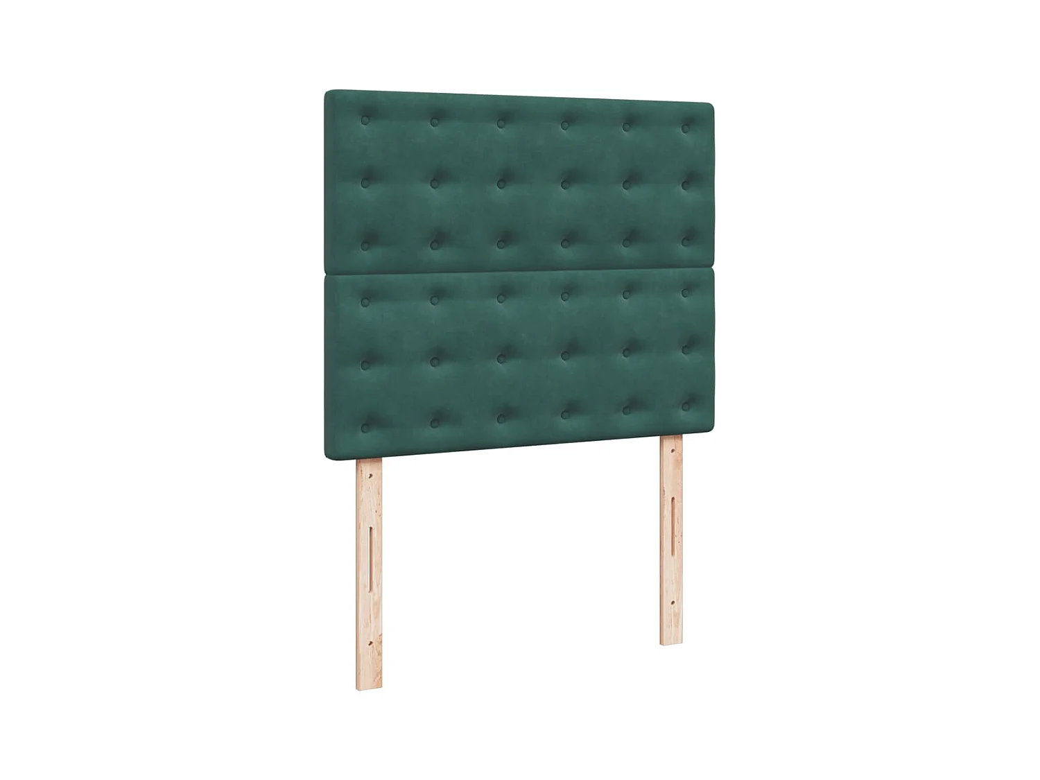 Boxspring met matras fluweel donkergroen 120x190 cm