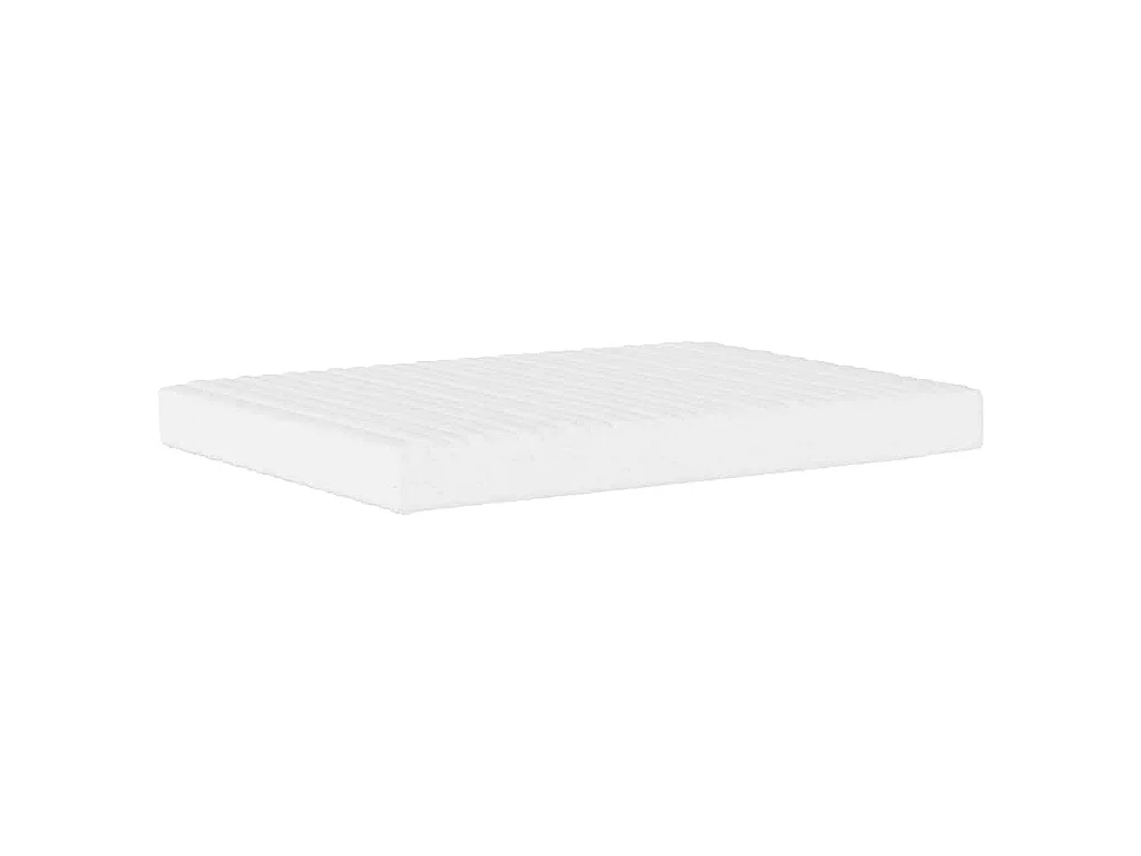 Lit avec matelas Dover crème 140x190 cm tissu