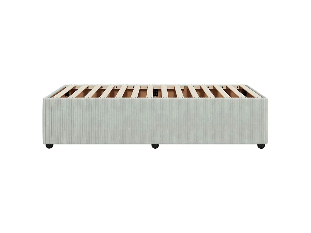 Bedframe zonder matras 100x200 cm fluweel lichtgrijs