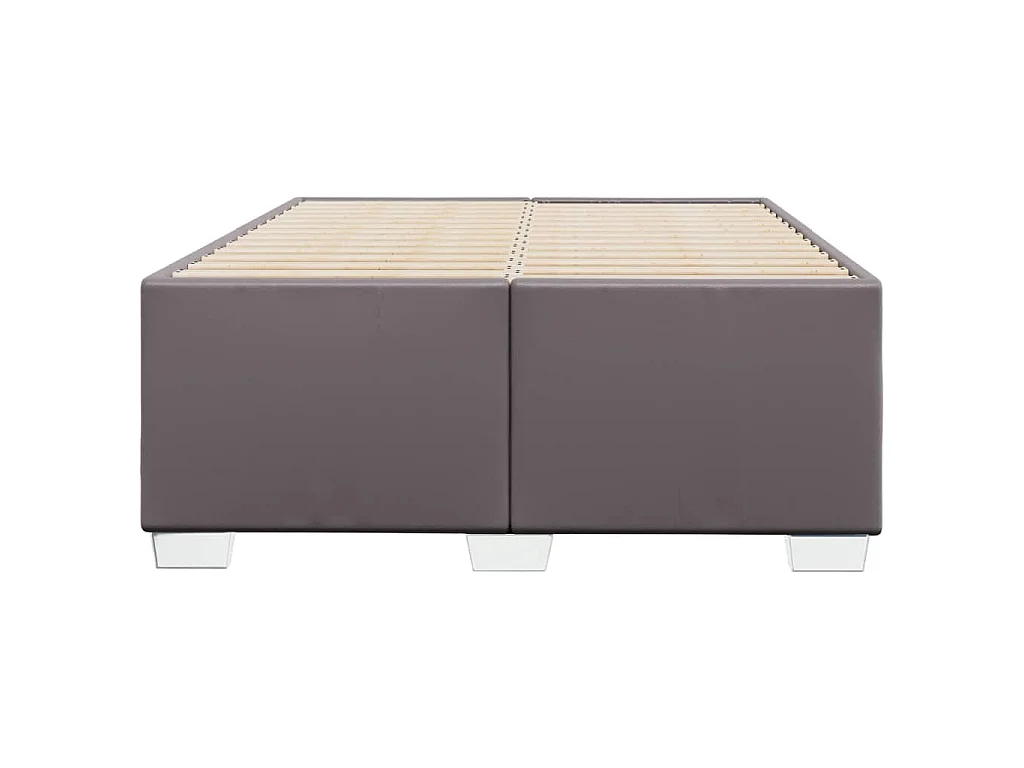 Giroletto senza Materasso Grigio 120x190 cm Similpelle