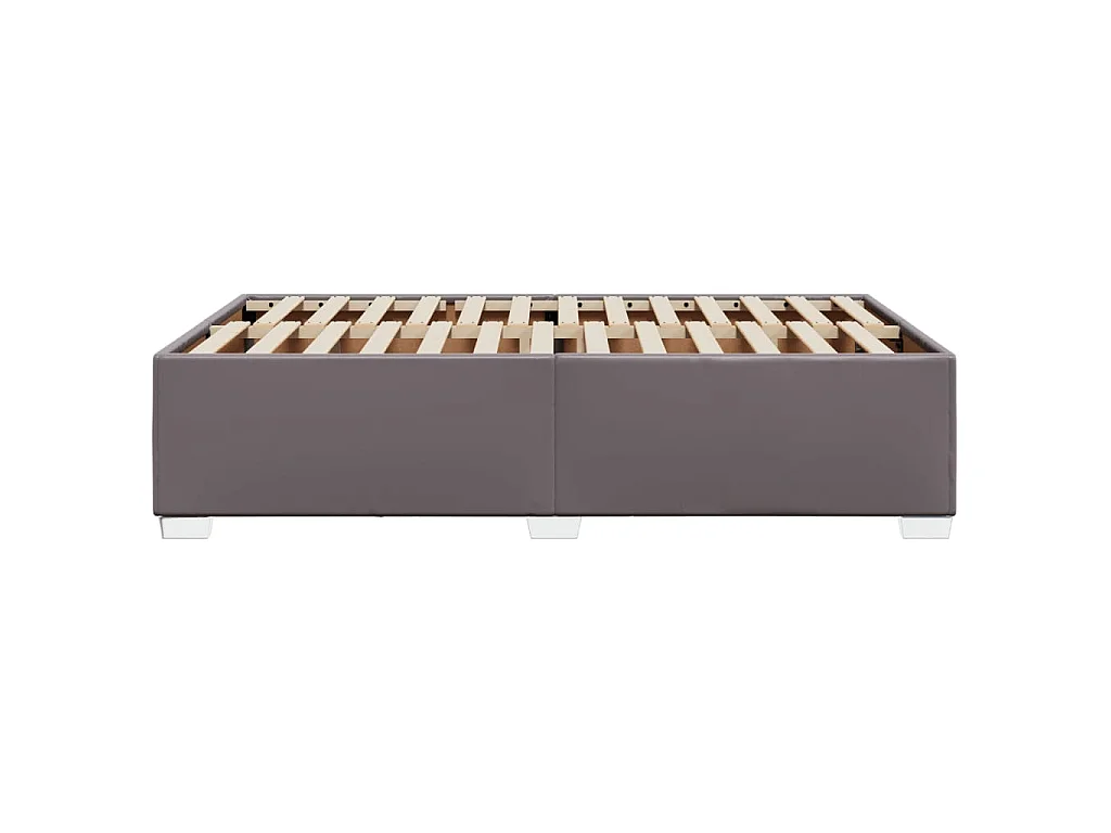 Giroletto senza Materasso Grigio 120x190 cm Similpelle