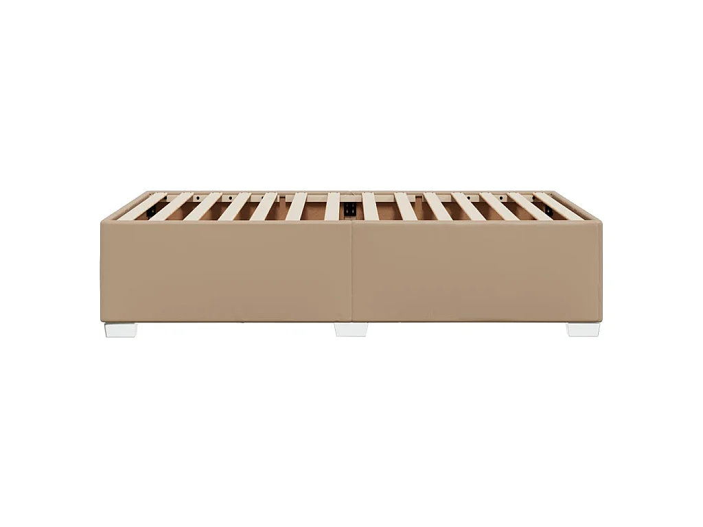 Bedframe kunstleer cappuccinokleurig 90x200 cm