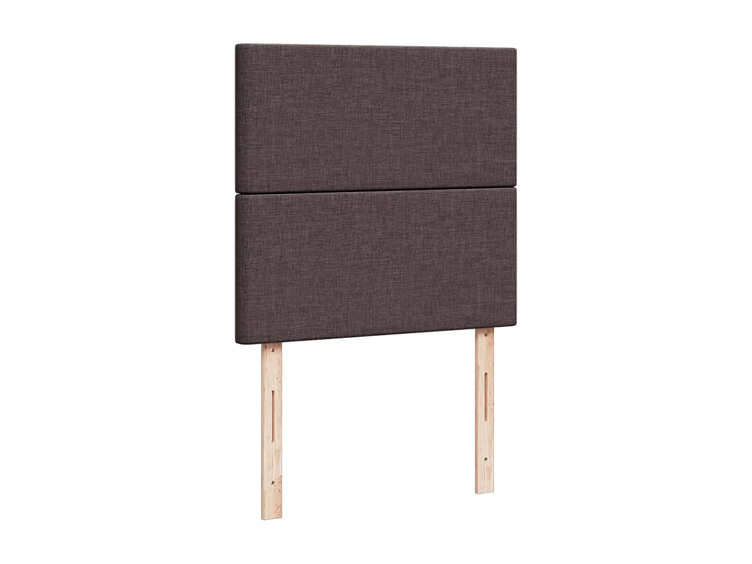 Boxspringbett mit Matratze Dunkelbraun 80x200 cm Stoff