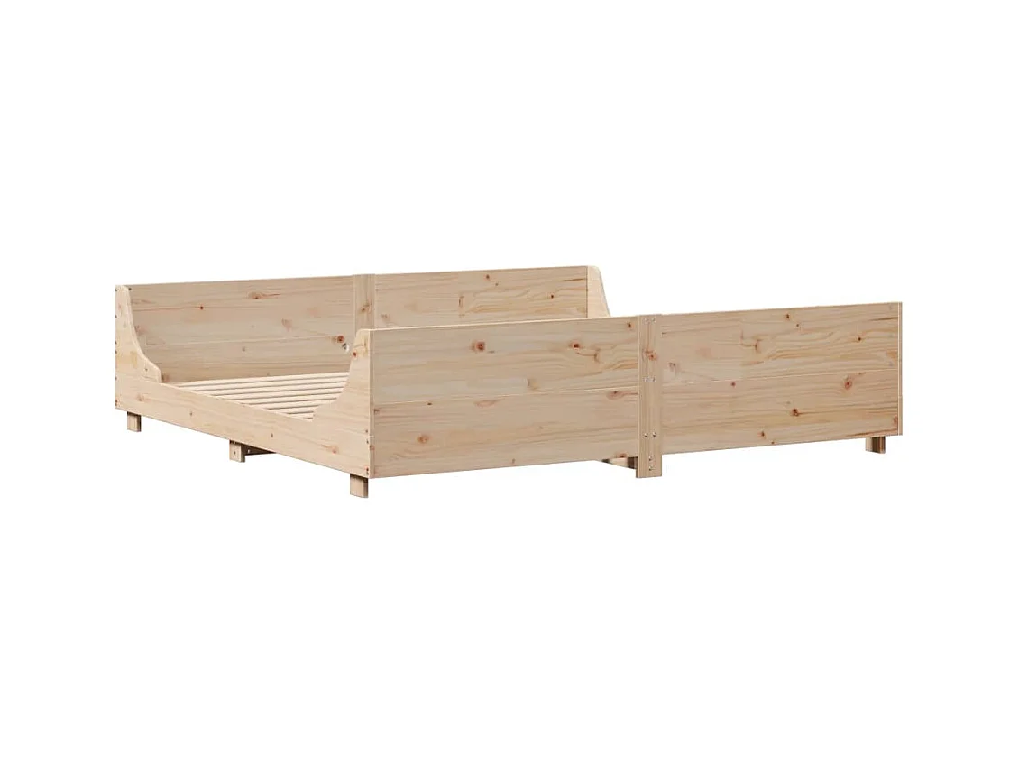 Bedframe zonder matras massief grenenhout 180x200 cm